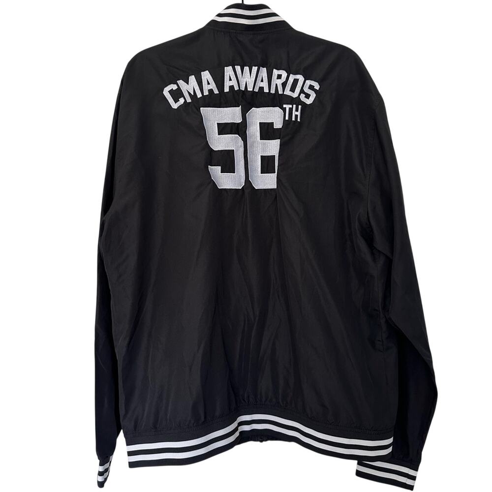 CMA Awards Jacket 2XL Black White Bomber Varsity Zip Up- Country Music Nashville